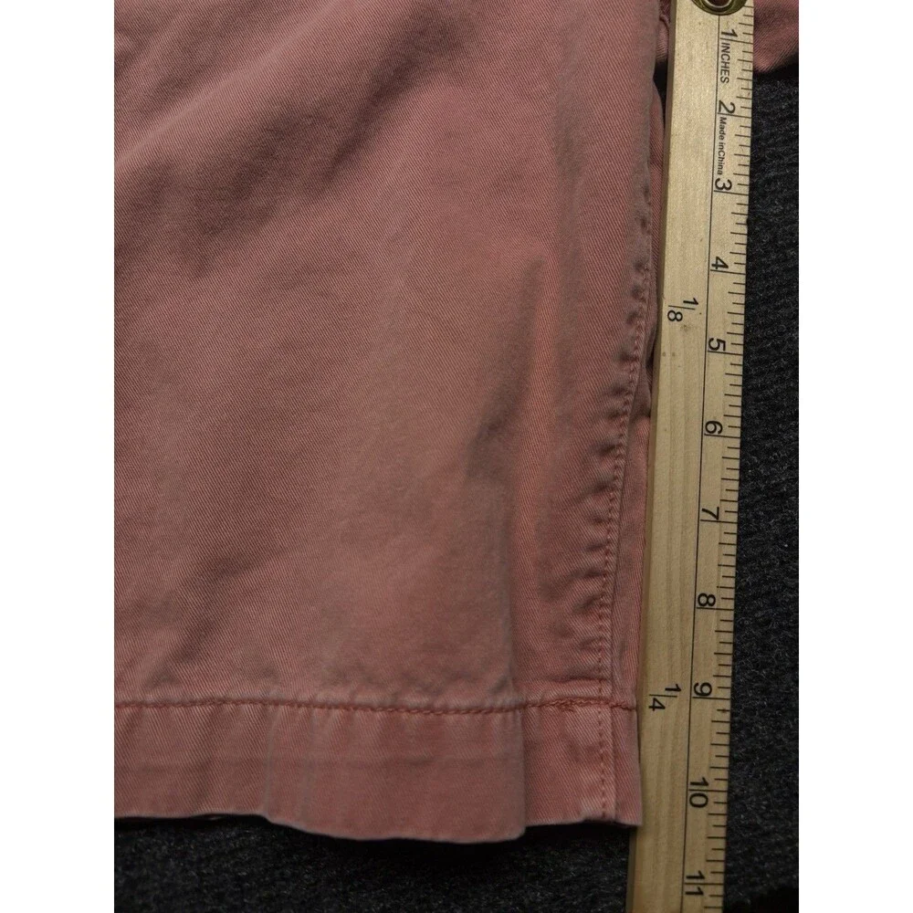 American Eagle Longboard Shorts Mens 30 Pink Coral Chino Flat Front 100% Cotton
